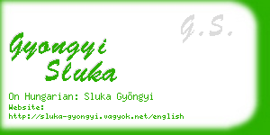 gyongyi sluka business card